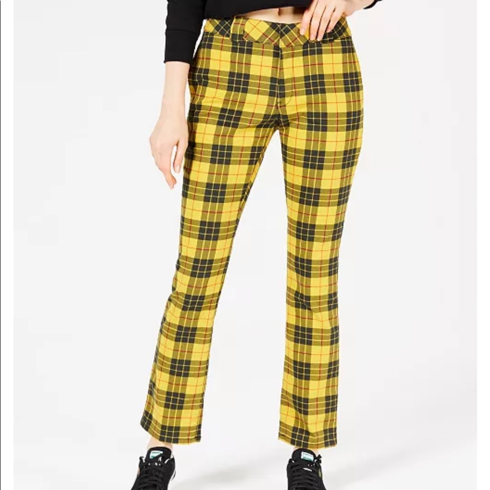 Dickies yellow plaid pants